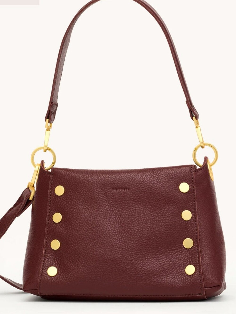 Hammitt Bryant Med Maroon Leather Crossbody Shoulder Bag